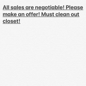 PLEASE MAKE AN OFFER! All items are negotiable!